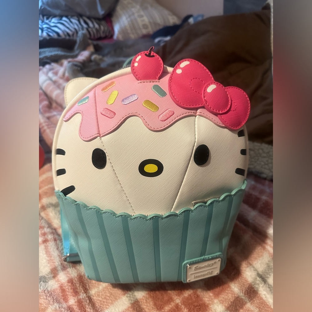 Loungefly Sanrio Hello Kitty Cupcake Mini Backpack Loungefly